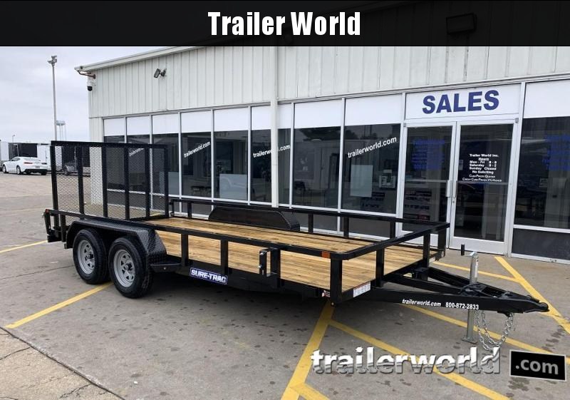 2022 Sure-Trac 7 X 16' Tube Top Utility Trailer 7K Tandem 2022 Sure-Trac 7 X 16' Tube Top Utility Trailer 7K Tandem