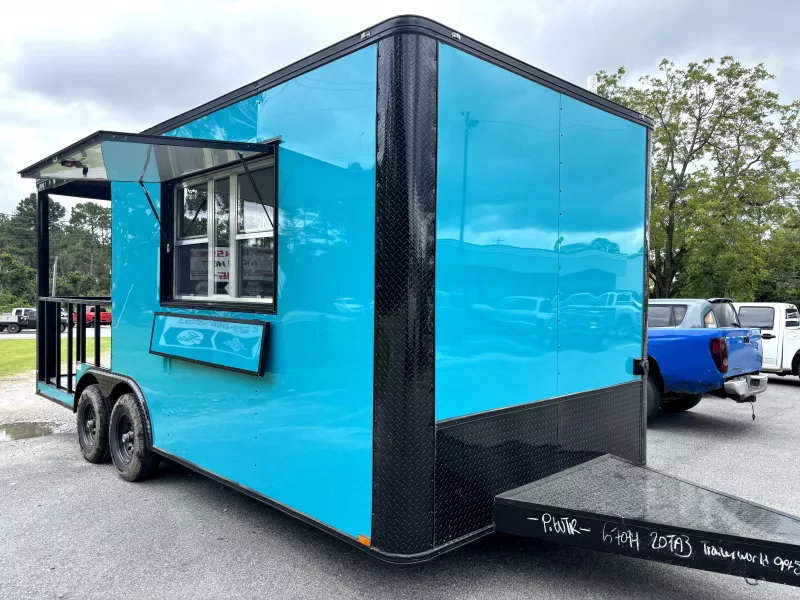 2025 Quality Cargo 8.5' x 20' TA BBQ Porch Vending / Concession Trailer