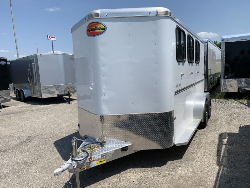 2023 Sundowner Trailers 3 Horse Slant Load Super Sport Bumper Pull