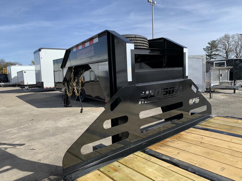 2023 Midsota FBGN 32' RAMPS Hydraulic jacks/Brakes Gooseneck Trailer 25.9K GVWR Trailer World