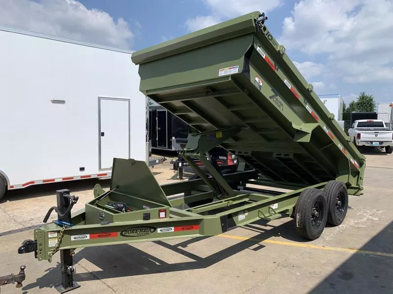 2025 Dura-Haul 7' X 14' (2)7k Axles Low Profile **WIDE BODY** Scissor Lift Dump Trailer