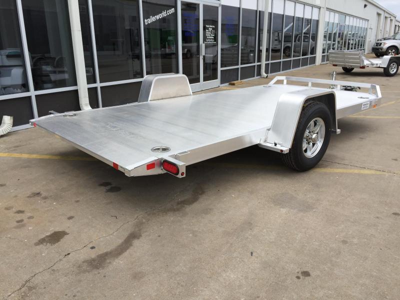 2024 Aluma 8214HS 14' Single Axle Aluminum TILT Open Car Hauler Trailer