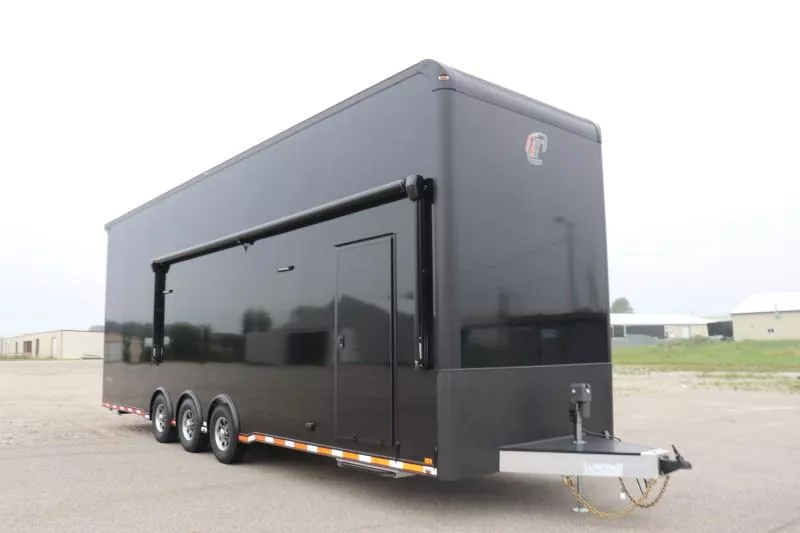 2026 InTech Blackout Triple Axle 8.5' x 32' Stacker with Awning and Escape Door