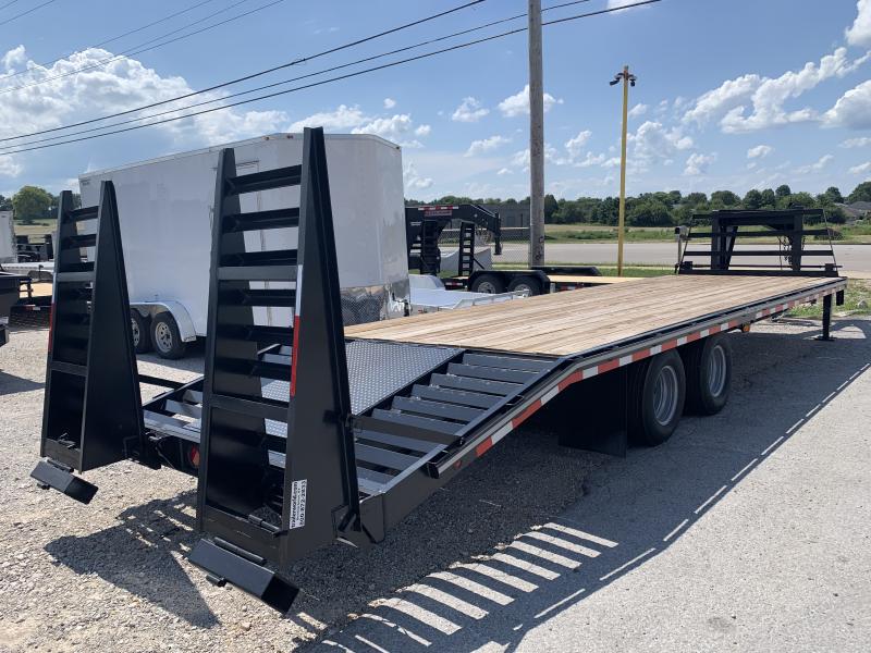 2022 Better Built 30' 10 Ton Popup Tail Gooseneck Flatbed Trailer