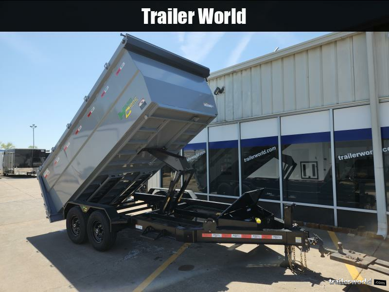 2025 Hardcore 7X14 BP Scissor Lift (2)7K Axles 4' Sides Dump Trailer