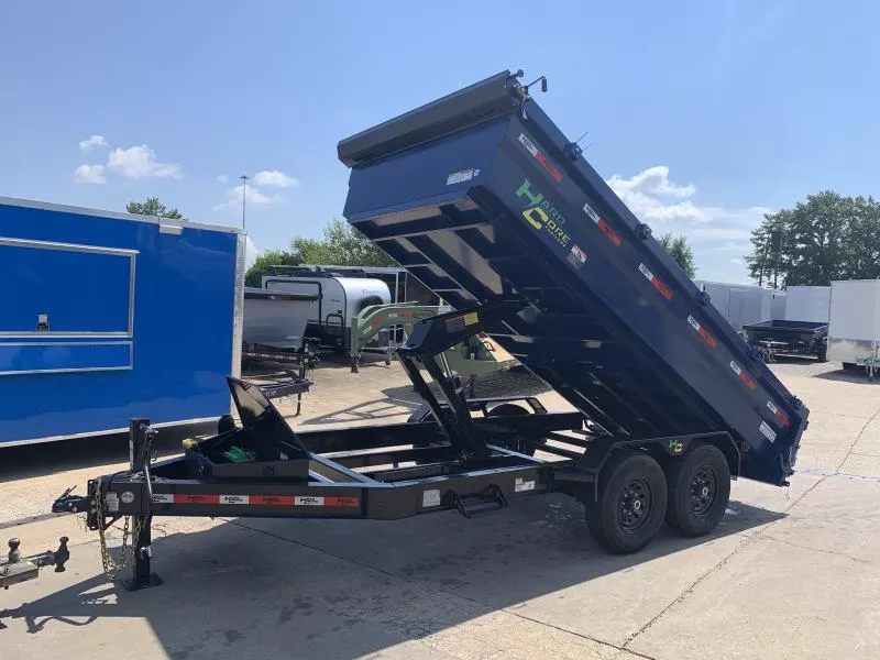 2025 Hardcore 7' x 14' Scissor Lift (2)7K Axles Dump Trailer