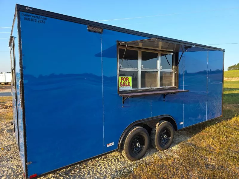 2025 Quality Cargo 8.5' x 20' TA Enclosed Vending / Concession Trailer with Mini Split A/C and Vent Hood