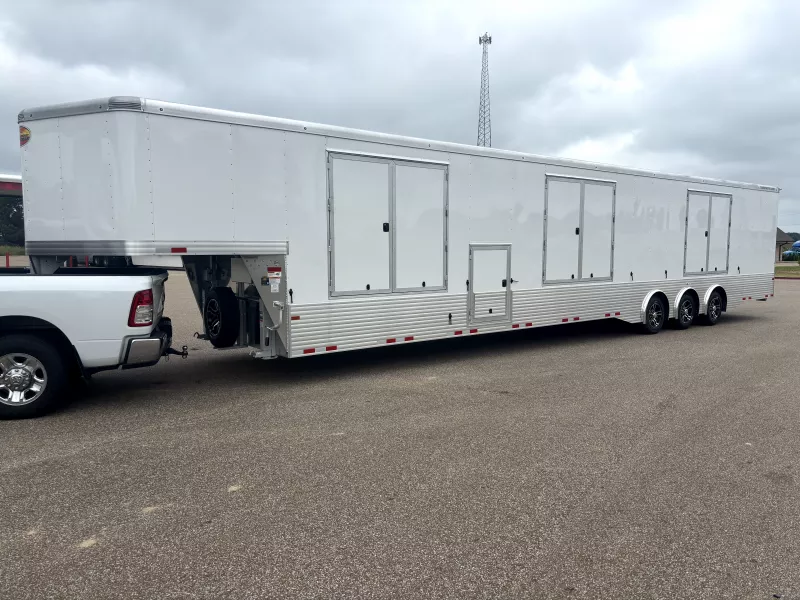 2025 Sundowner 52' O.A. Gooseneck Wedge 3 Car Hauler