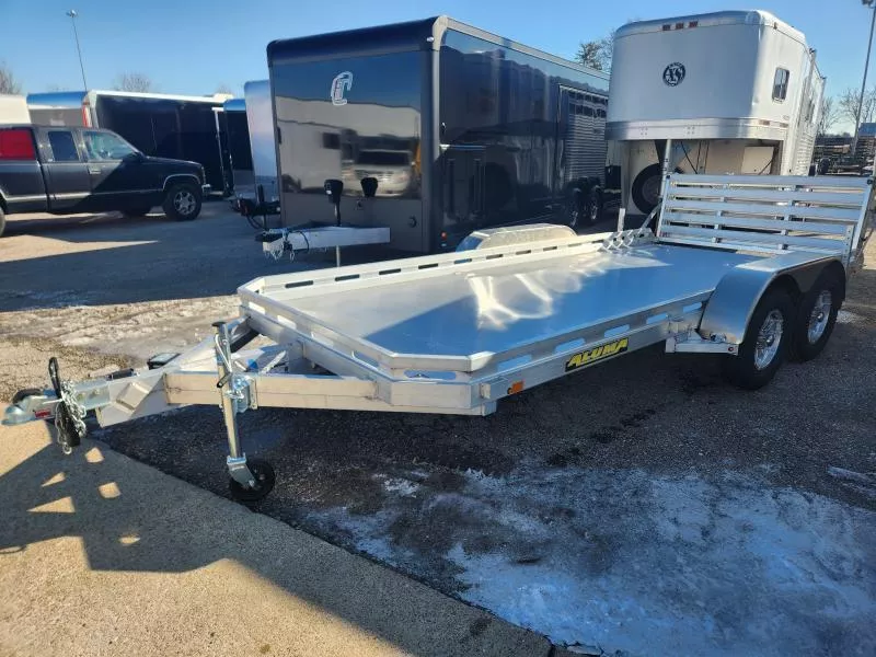 2026 Aluma 7816TA Bi-Fold Tailgate 78" x 16' Utility Trailer