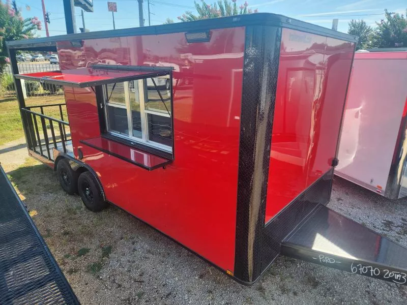 2026 Quality Cargo 8.5' x 20' TA BBQ Porch Vending / Concession Trailer