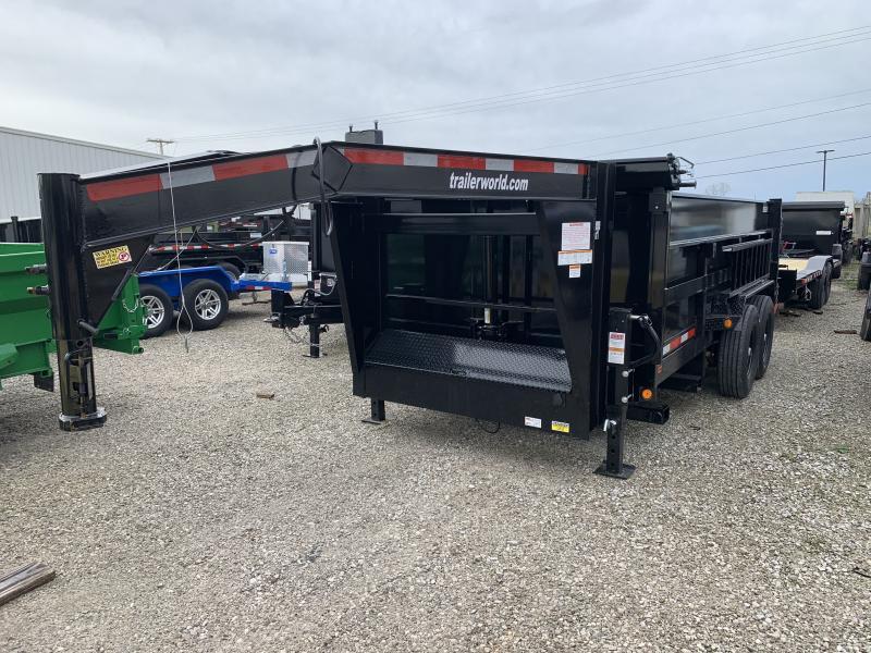2024 QS 14' Gooseneck Telescopic Dump Trailer (2)8K Axles 3ft. SIDES
