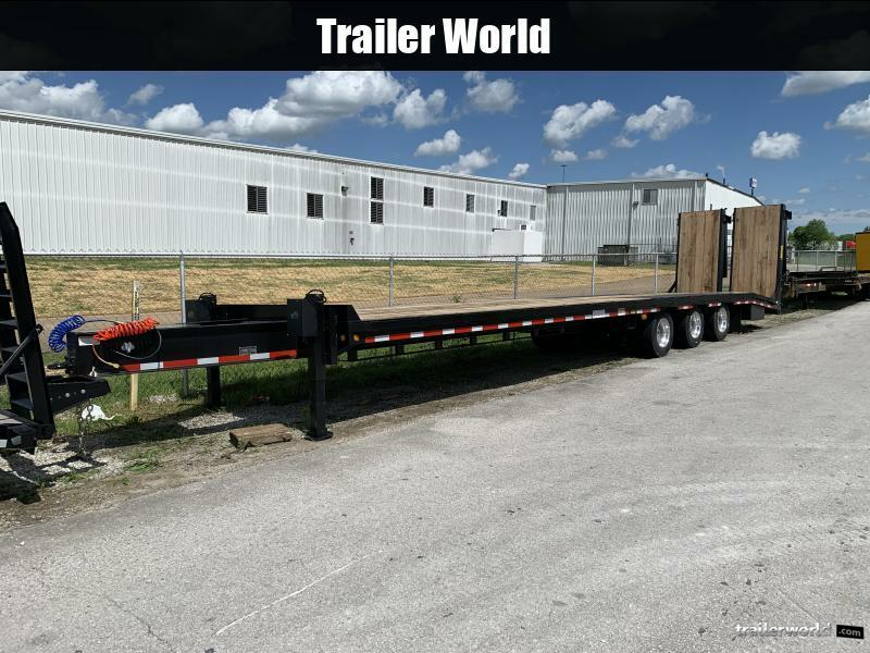 CLEARANCE 2024 Better Built 30 Ton Air Brake Pintle Hitch Paver 40' Equipment Trailer (3)22.5K Axles