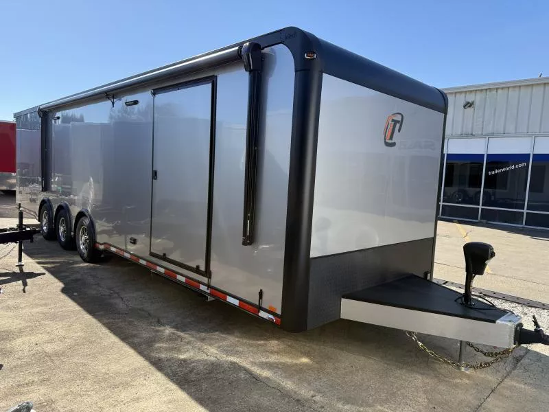 2026 InTech 8.5' x 32' Tri-Axle Car / Racing Trailer with Awning and Escape Door