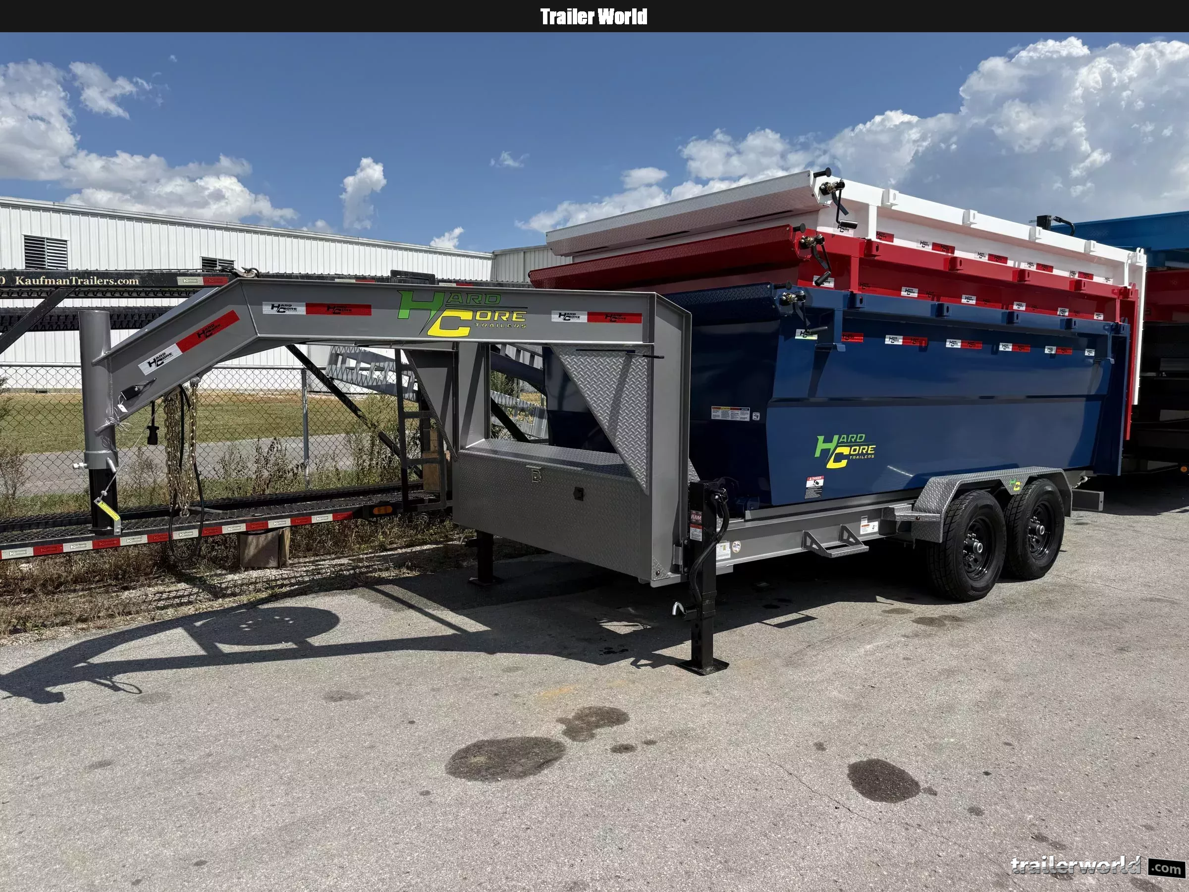 2026 Hardcore (2)7K Axles Gooseneck 7' x 14' Roll Off Dump