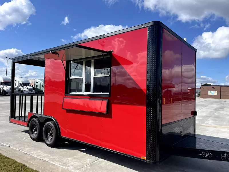 2026 Quality Cargo x 20' TA BBQ Porch Vending Concession