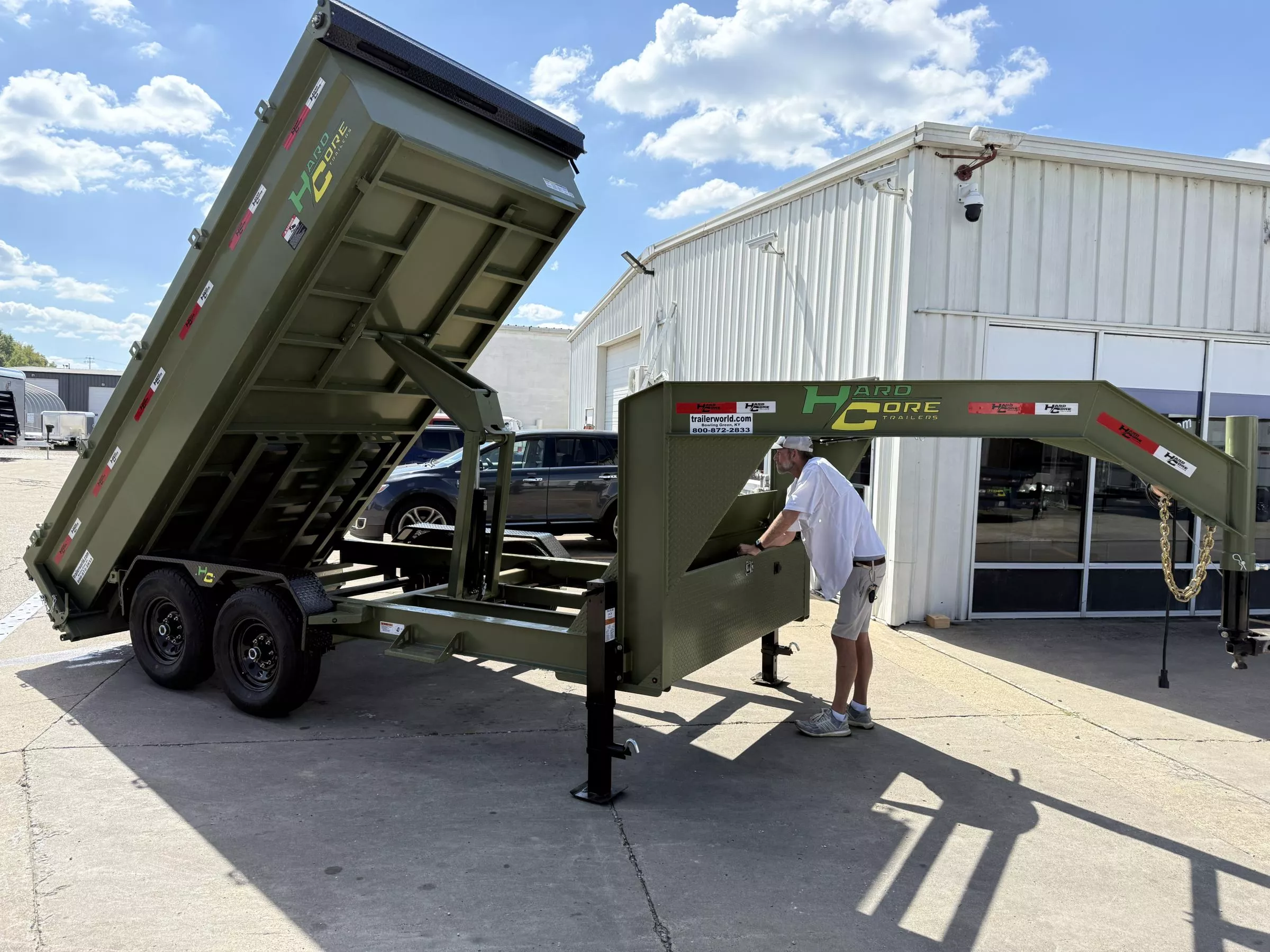 2025 Hardcore Gooseneck (2)7K Axles 7' x 14' Dump Trailer in
