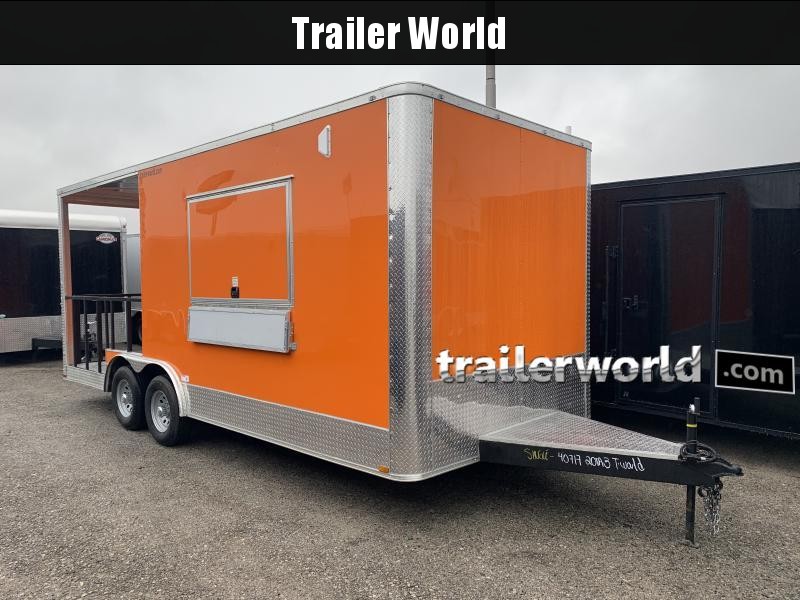 2023 Other 20' BBQ Trailer 12' Box + 8' Porch Vending / Concession