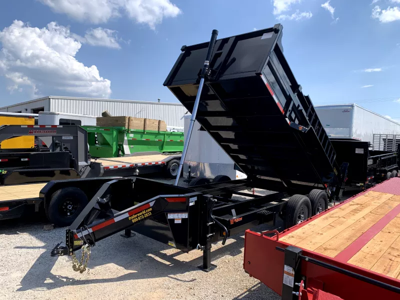 2026 Quality Steel And Aluminum 83" x 14' Low Profile Telescopic (2)7k Axles Aardvark Dump Trailer