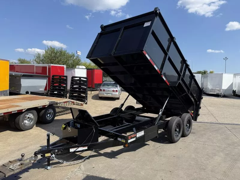 2026 Quality Steel And Aluminum 83" x 14' Dual Ram (2)7K Axles Econo Dump Trailer 4' Sides