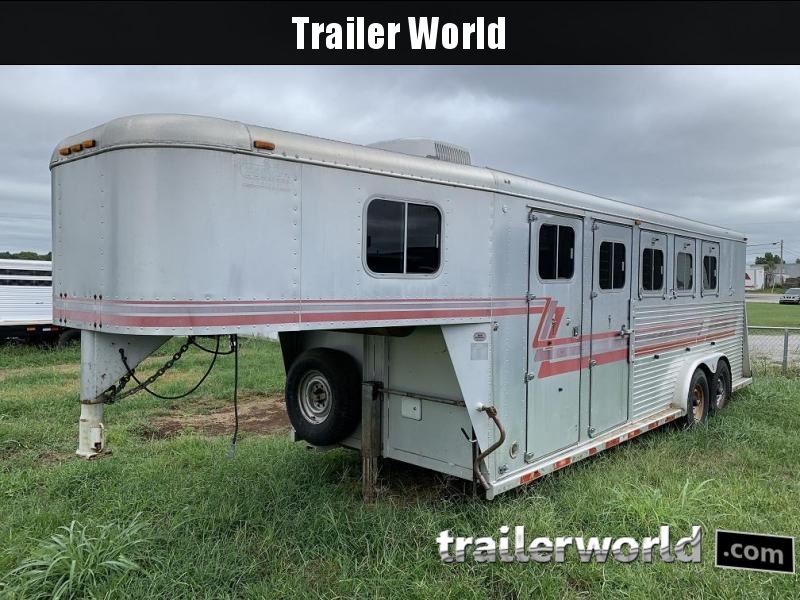 1996 Sooner Slant Load Gooseneck 4 Horse Trailer 1996 Sooner Slant Load Gooseneck 4 Horse Trailer