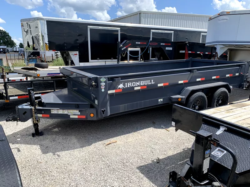 2022 Norstar Ironbull 7' x 16' Scissor Lift (2)7K Axles Dump Trailer