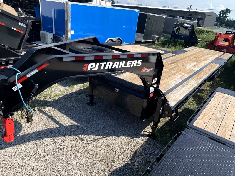 2024 PJ Trailers 102" x 32' Low Profile Deckover (2)7K Axles GN Equipment Trailer