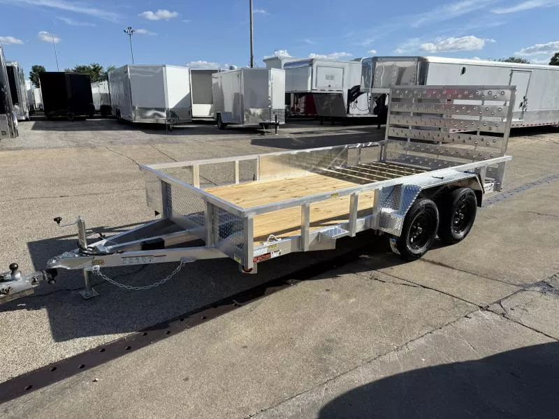 2026 QS Wood Floor Aluminum 80" x 14' Utility Trailer