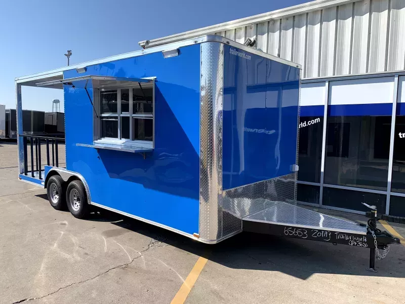 2026 Quality Cargo 8.5' x 20' TA BBQ Porch Vending / Concession Trailer