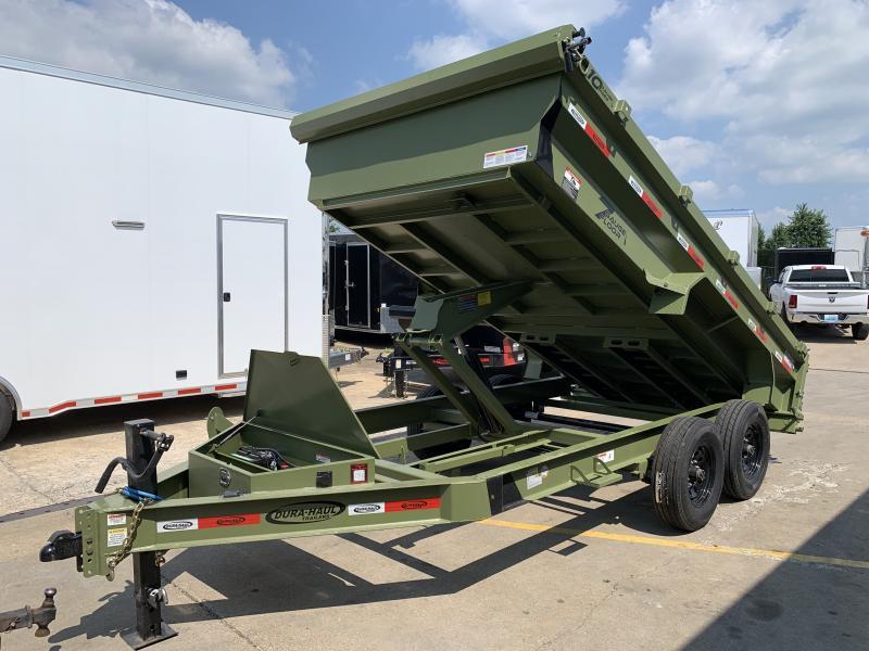 2025 Dura-Haul 7' X 14' (2)7k Axles Low Profile **WIDE BODY** Scissor Lift Dump Trailer