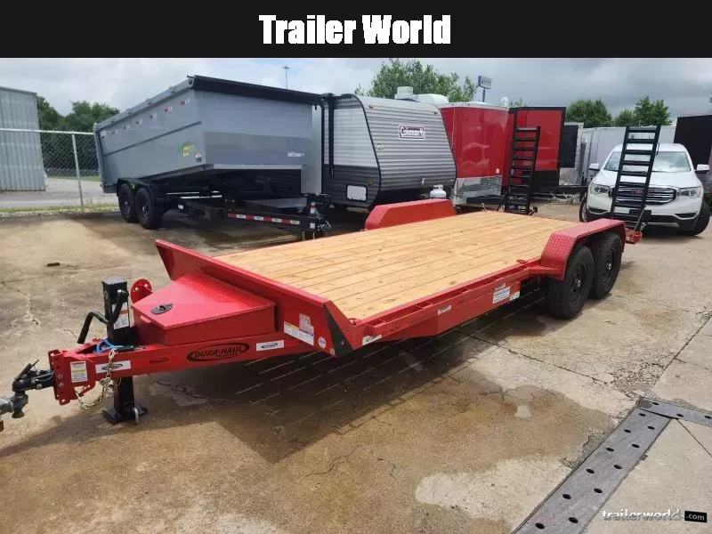 2025 Dura-Haul 7' X 20' (2)7K Axles Stand Up Ramps Equipment Trailer