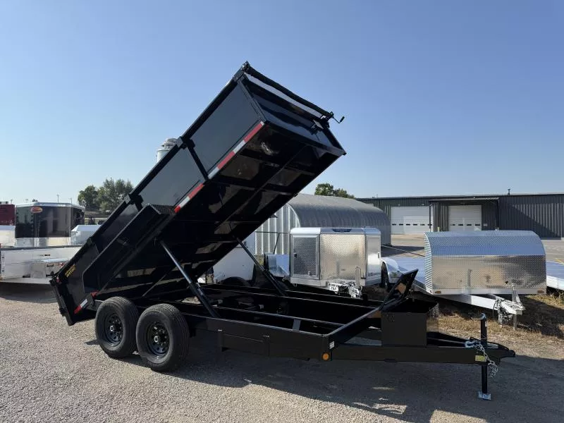 2026 Quality Steel 83" x 14' Dual Ram (2)7K Axles Econo Dump Trailer