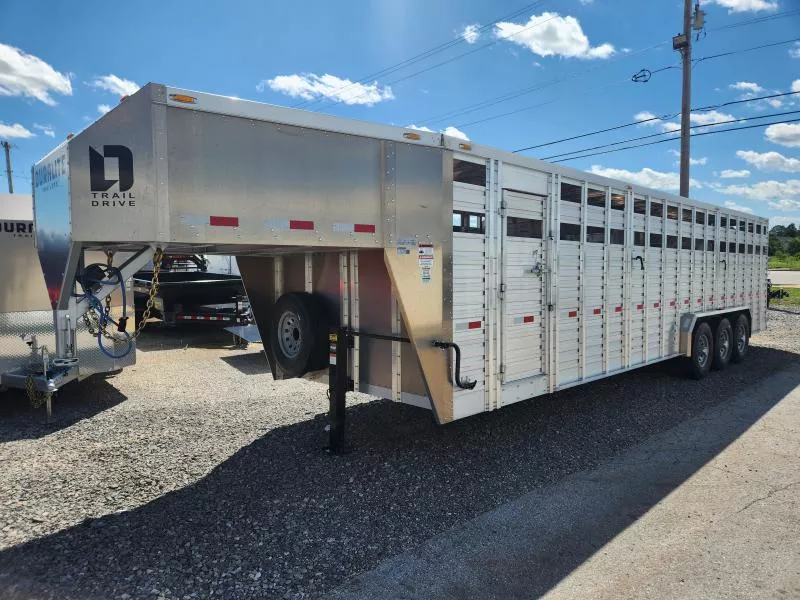2026 Duralite Trail Drive Aluminum 90" X 30' Stock Trailer