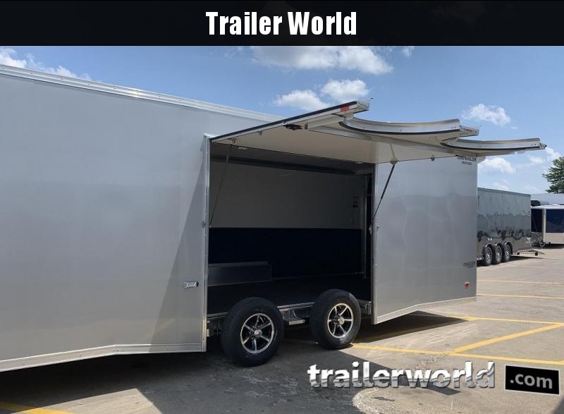 2021 Bravo Silver Star Aluminum 28' Race Trailer Full Access Door 2021 Bravo Silver Star Aluminum 28' Race Trailer Full Access Door