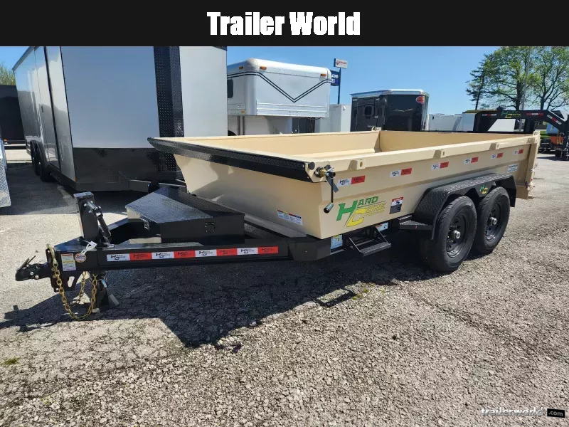 2025 Hardcore 7X12 BP Scissor Lift (2)7K Axles Dump Trailer