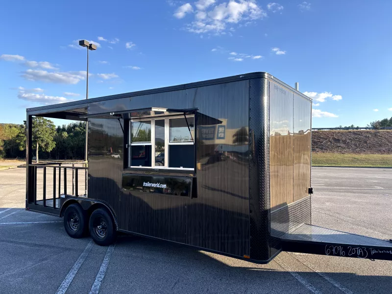 2025 Quality Cargo 8.5' x 20' TA BBQ Porch Vending / Concession Trailer