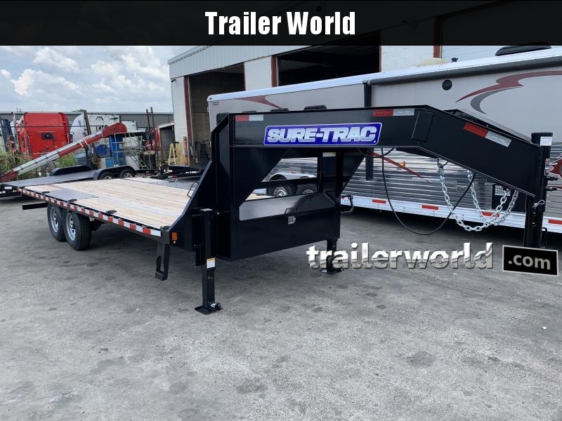 2022 Sure-Trac 8.5 x 20' Gooseneck Flat Deck Deckover Equipment Trailer 2022 Sure-Trac 8.5 x 20' Gooseneck Flat Deck Deckover Equipment Trailer