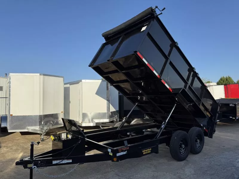 2026 Quality Steel And Aluminum 83" x 14' Dual Ram (2)7K Axles Econo Dump Trailer 4' Sides