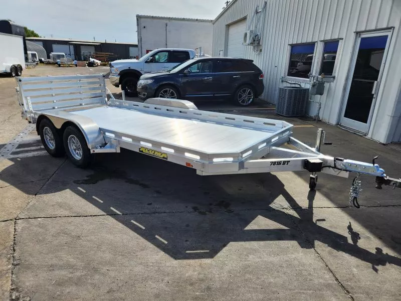 2026 Aluma 7816TA Bi-Fold Tailgate 78" x 16' Utility Trailer