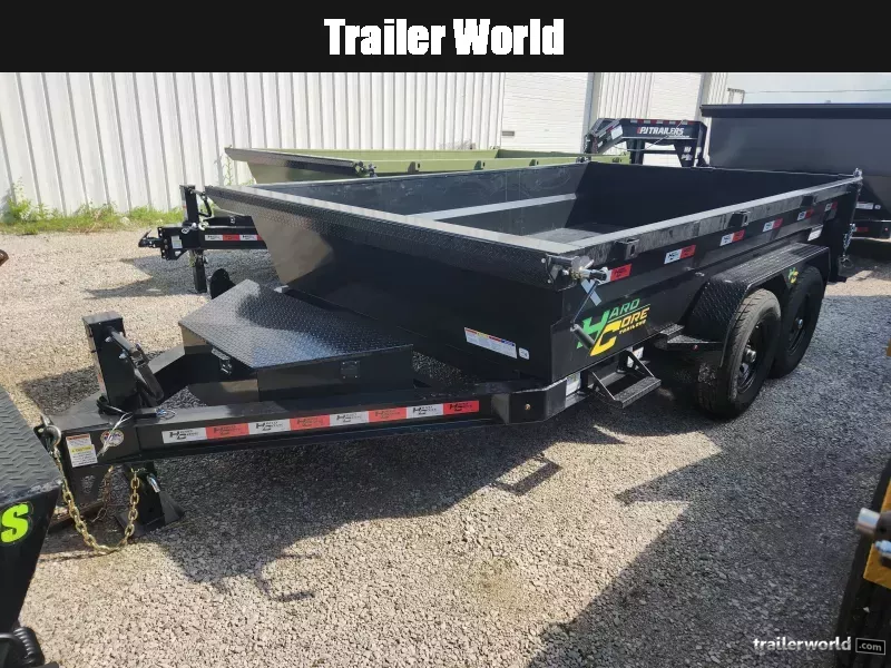 2025 Hardcore 7X12 BP Scissor Lift (2)7K Axles Axles Dump Trailer