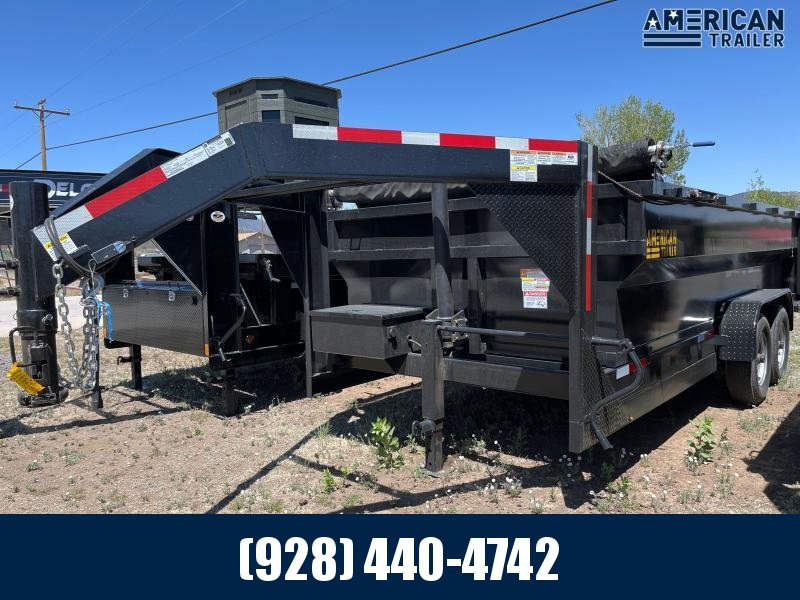 Gooseneck Tandem Axle Dumper/14,000 GVWR/7x16x3 *Telescopic Gooseneck Tandem Axle Dumper/14,000 GVWR/7x16x3 *Telescopic
