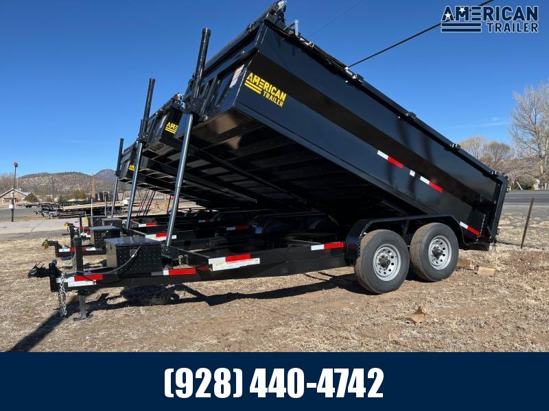 American Trailer Tandem Axle Dumper 7'x14'x3' (14,000 GVWR) *Telescopic* American Trailer Tandem Axle Dumper 7'x14'x3' (14,000 GVWR) *Telescopic*