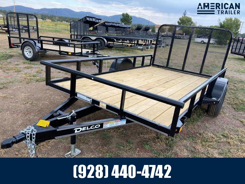 Delco Single Axle Utility 77"x12' with Pipe Top Railing (3,500 GVWR) Delco Single Axle Utility 77"x12' with Pipe Top Railing (3,500 GVWR)