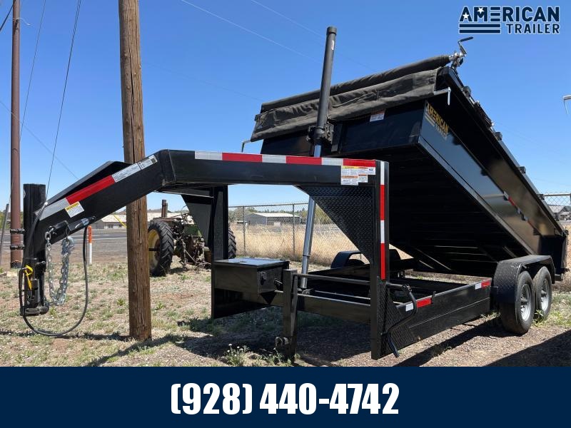 Gooseneck Tandem Axle Dumper/14,000 GVWR/7x16x2 *Telescopic Gooseneck Tandem Axle Dumper/14,000 GVWR/7x16x2 *Telescopic