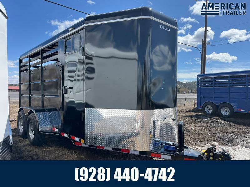 Delco 3Horse Stock Trailer/12,000 GVWR/6' x 16' American Trailers AZ Shop Trailers for Sale