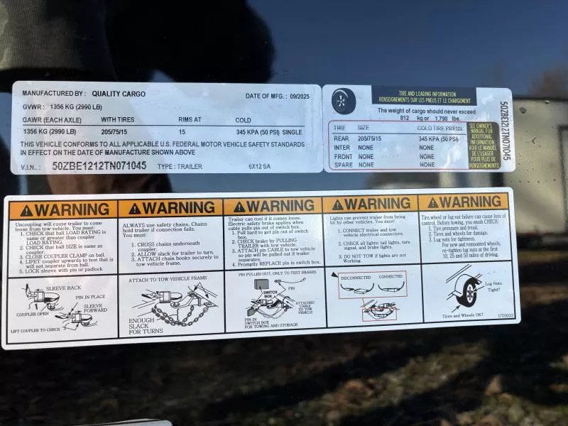 new Cargo (Enclosed) Trailers Quality Cargo  for sale, in Hickory, NC Thumbnail 5