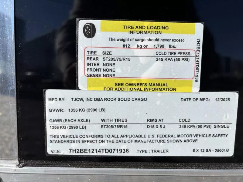 new Cargo (Enclosed) Trailers Rock Solid Cargo  for sale, in Hickory, NC Thumbnail 5