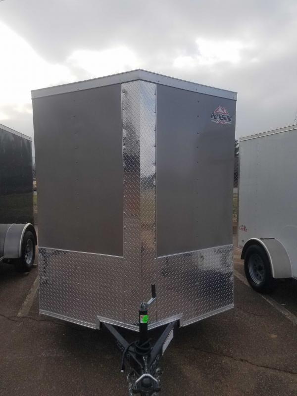 2024 Rock Solid Cargo RS6X10SA Enclosed Cargo Trailer Hickory
