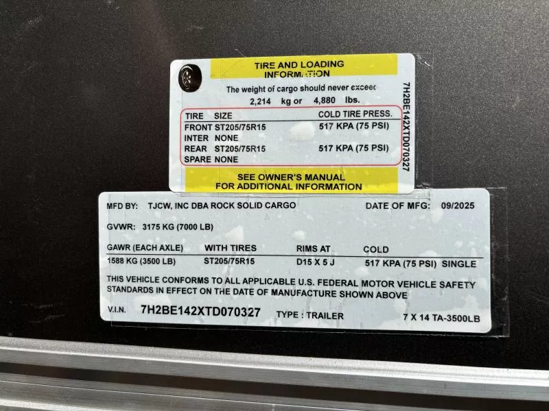 new Cargo (Enclosed) Trailers Rock Solid Cargo  for sale, in Hickory, NC Thumbnail 5