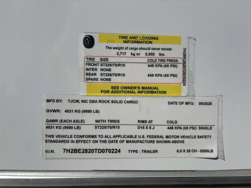 new Cargo (Enclosed) Trailers Rock Solid Cargo  for sale, in Hickory, NC Thumbnail 10