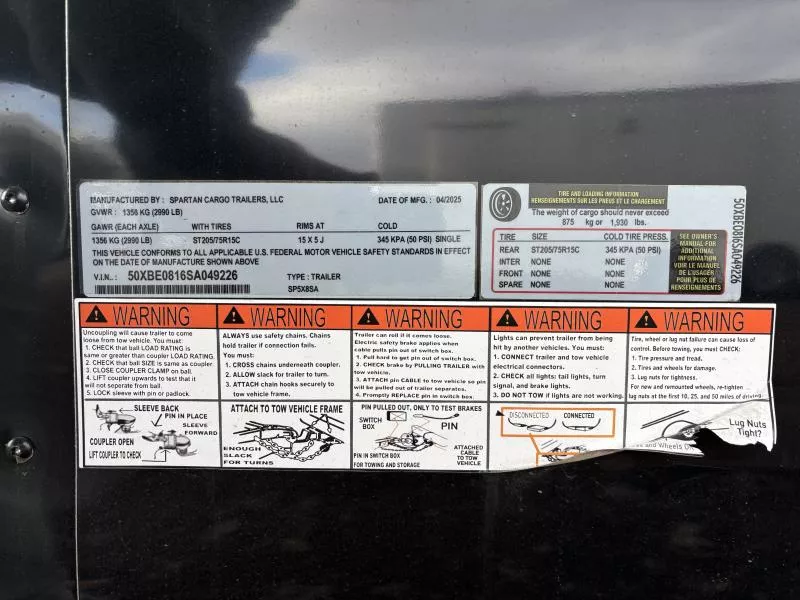 new Cargo (Enclosed) Trailers Spartan Cargo Trailers  for sale, in Hickory, NC Thumbnail 4